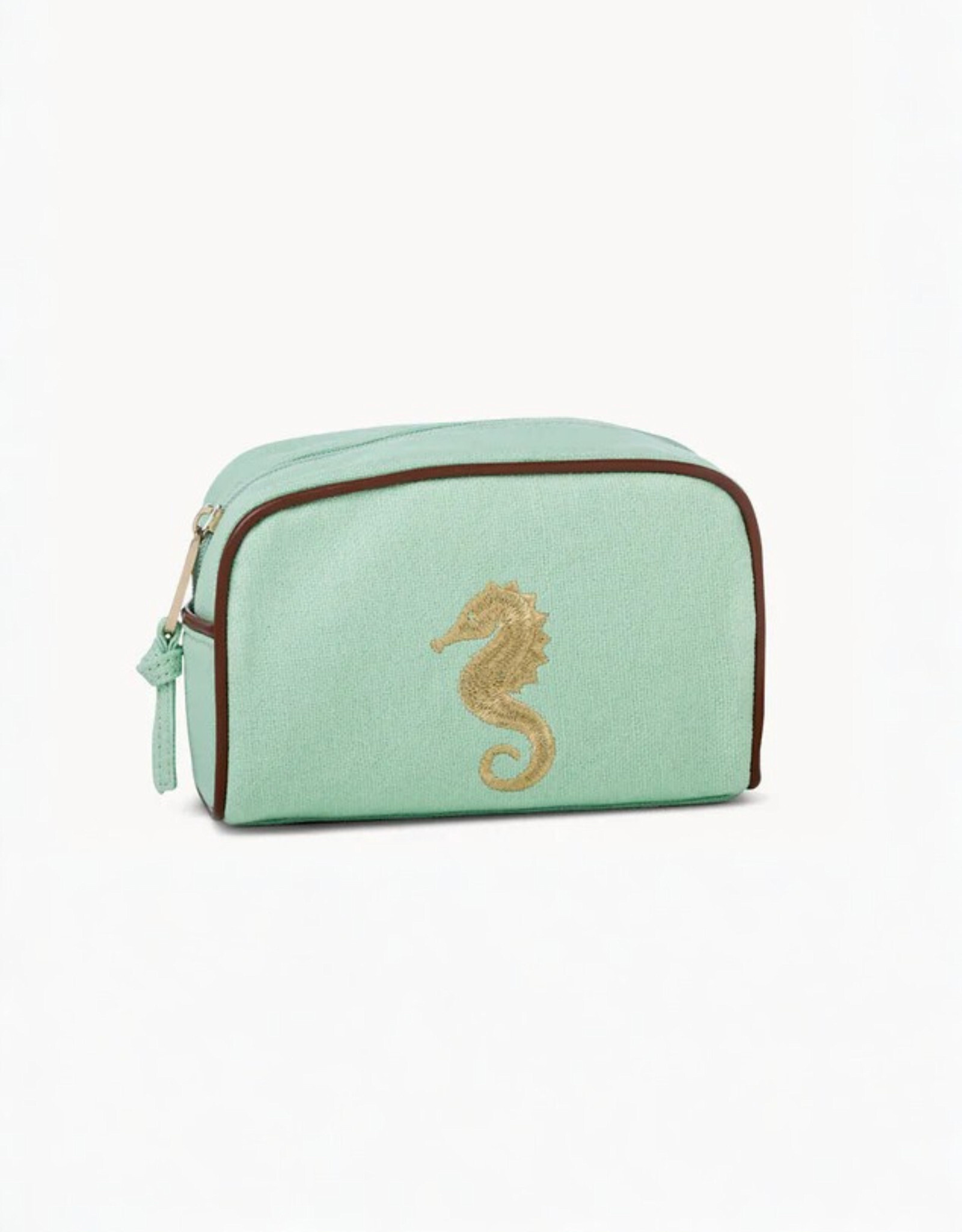 Spartina Seafoam Seahorse Travel Pouch