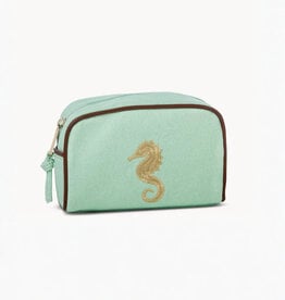 Spartina Seafoam Seahorse Travel Pouch