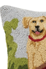 Lab Dogs on Canoe Hook Pillow