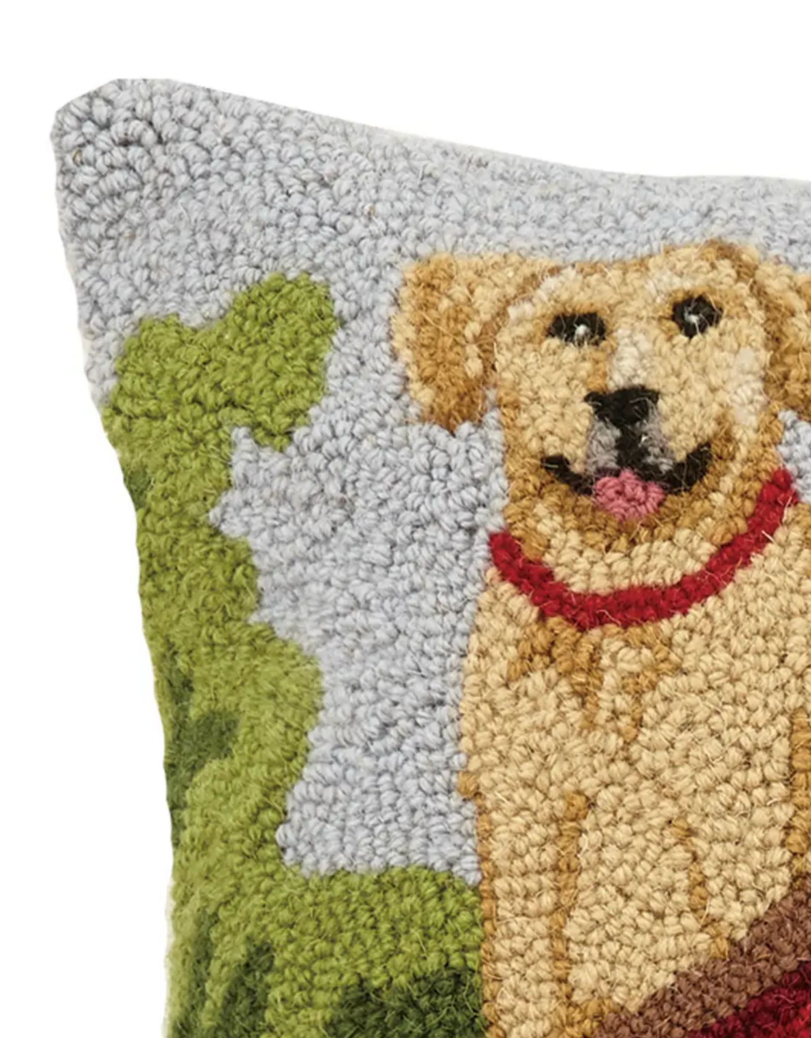 Lab Dogs on Canoe Hook Pillow