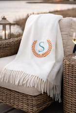 A Soft Idea Sky Solid Plush Cotton Blend Throw
