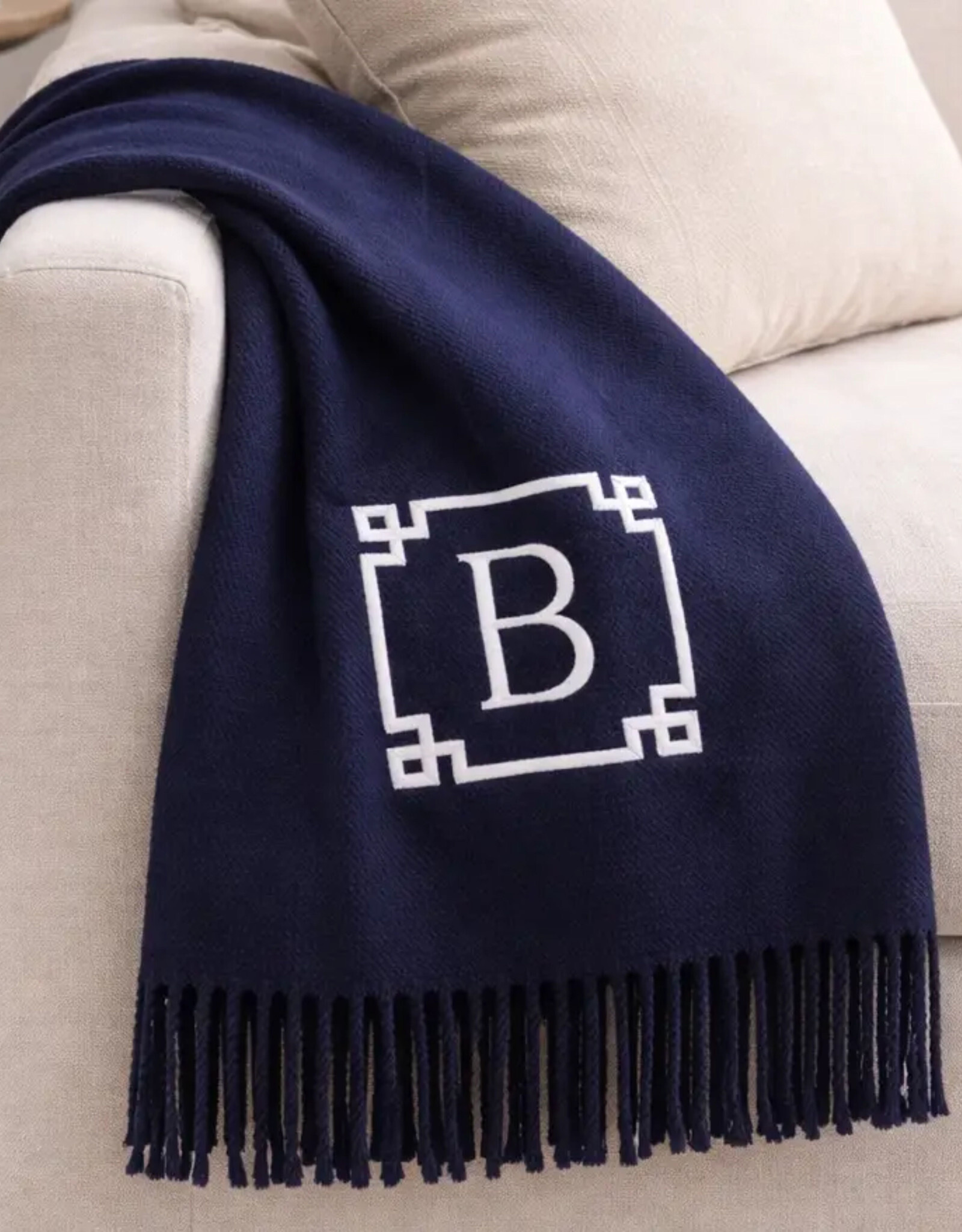 A Soft Idea Sky Solid Plush Cotton Blend Throw