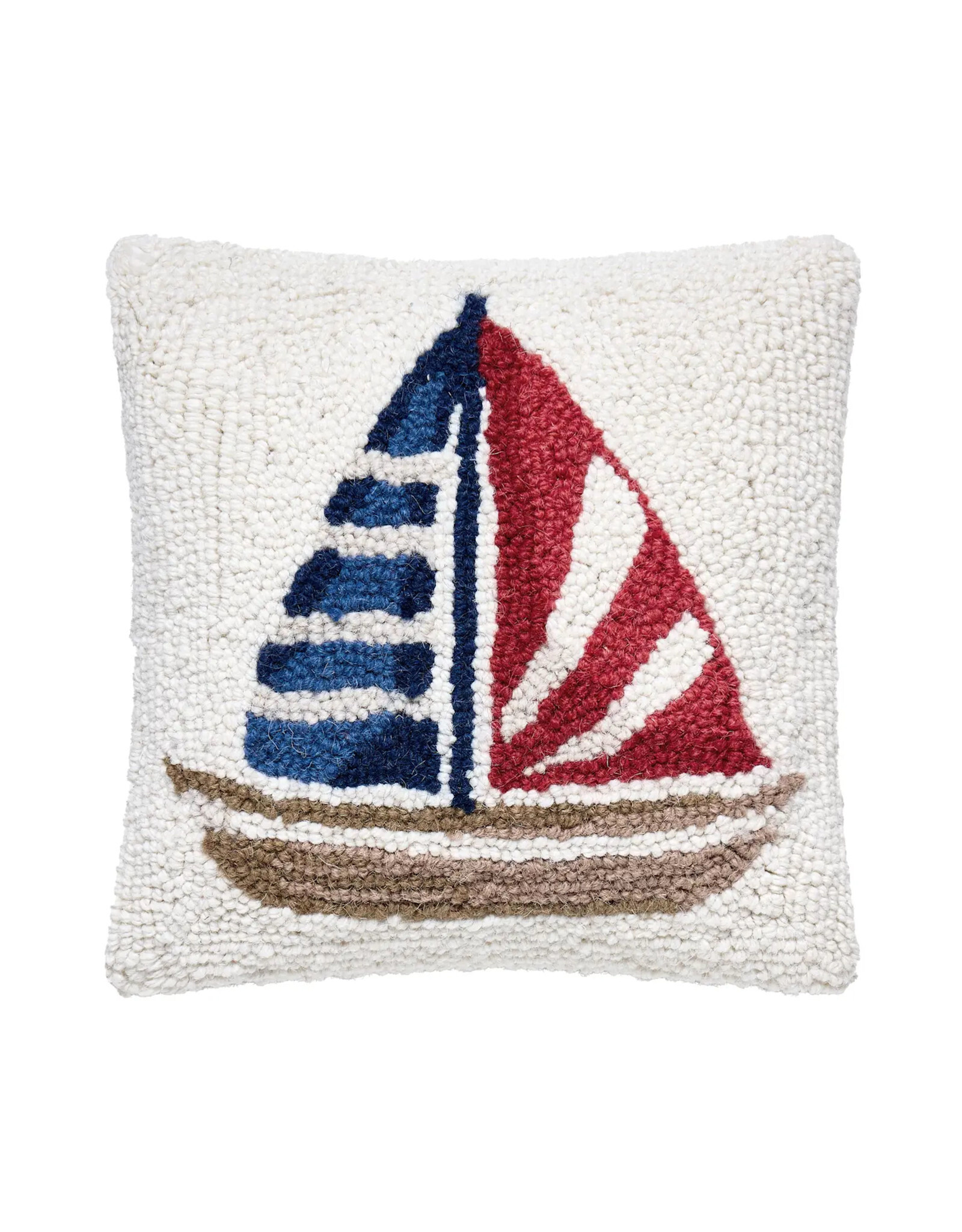 Stripe Sailboat Hook Pillow