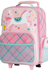 Stephen Joseph Rolling Luggage Unicorn Pink