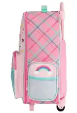 Stephen Joseph Rolling Luggage Unicorn Pink