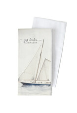 Porter Lane Home Custom Location Sailboat Tea Towel