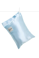Little Giraffe Blue Satin Decorative Nursery Pillow