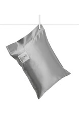 Little Giraffe Silver Satin Decorative Nursery Pillow