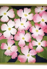 Rockflowerpaper Pink Dogwood Garden 15x15 Tray