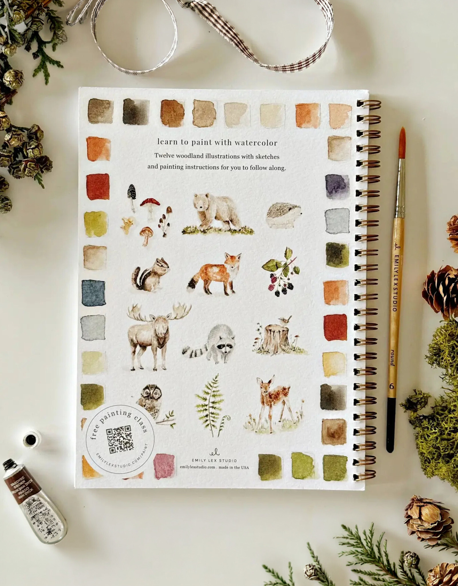 Emily Lex Studio Woodland Watercolor Workbook