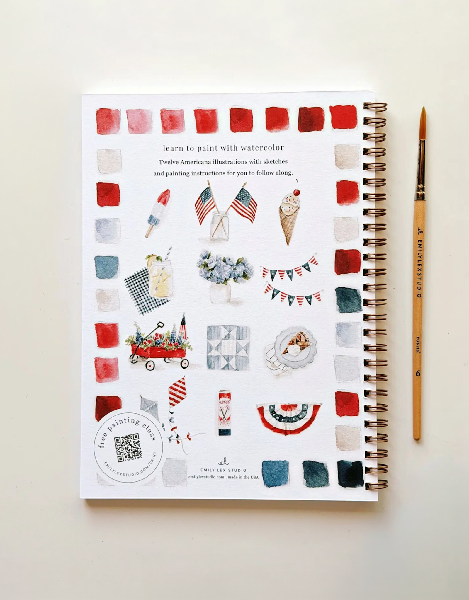 Emily Lex Studio Americana Watercolor Workbook