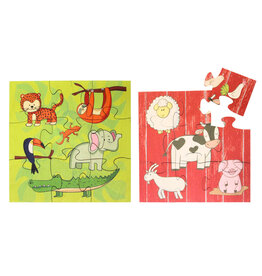 Maple Landmark Woodcraft Games to Go Animals Puzzle