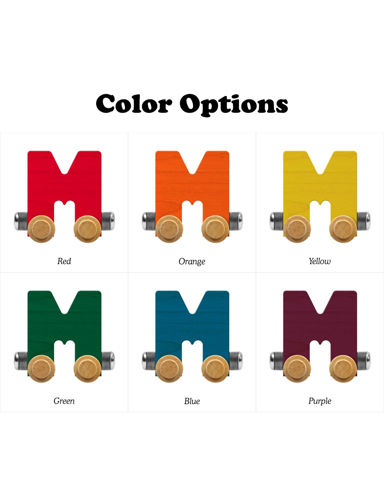 Maple Landmark Woodcraft NameTrains Letter M