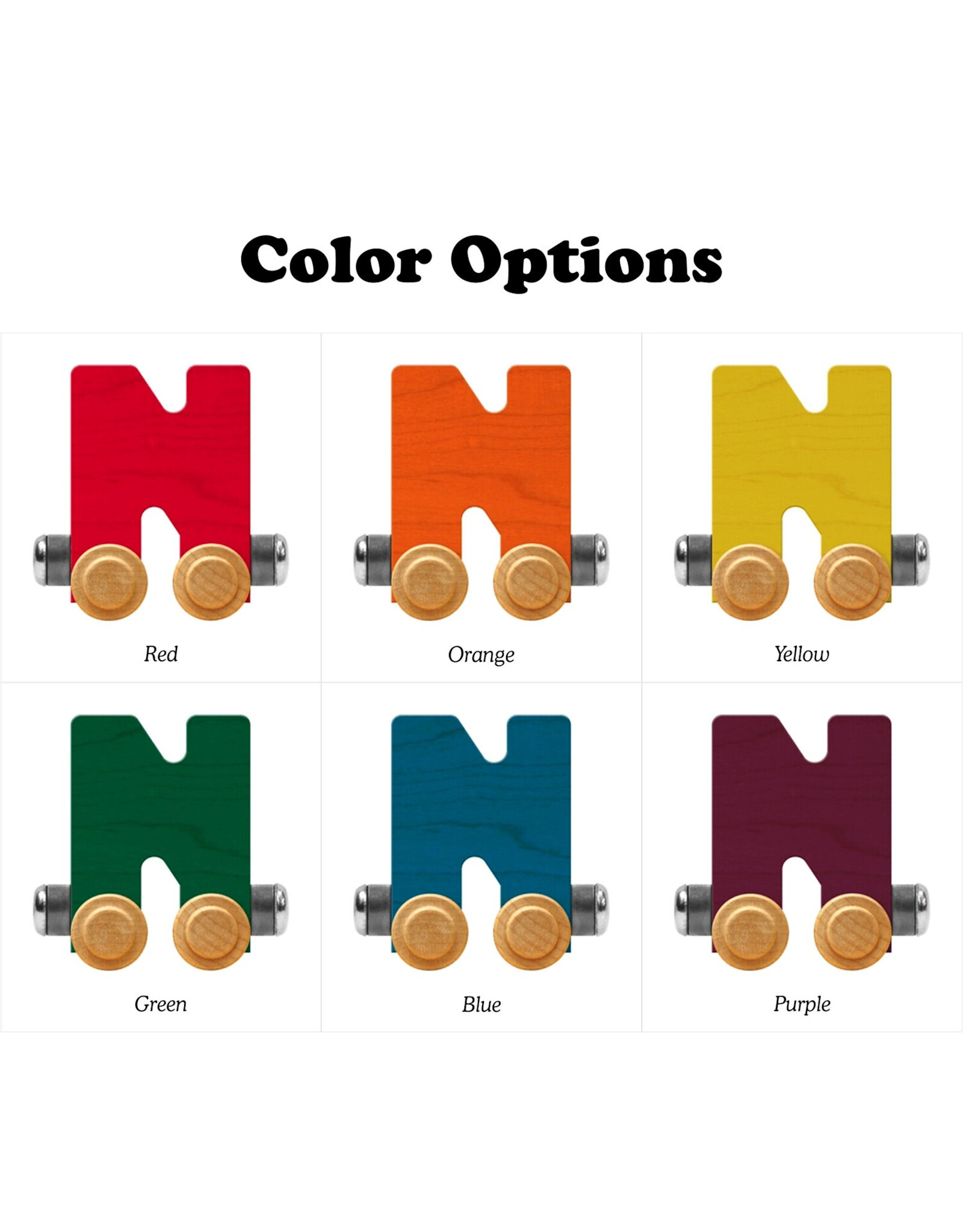 Maple Landmark Woodcraft NameTrains Letter N