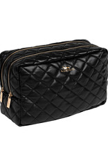 Scout Black Quilted 2-Way Toiletry Bag