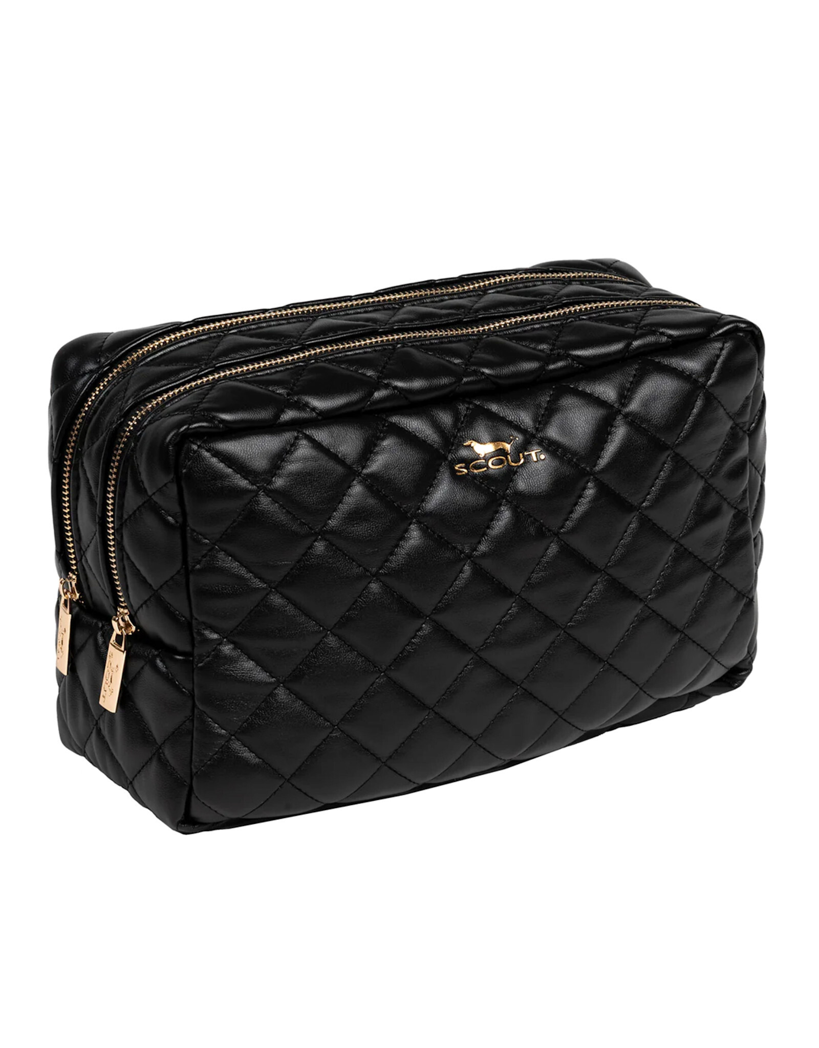 Scout Black Quilted 2-Way Toiletry Bag