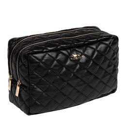 Scout Black Quilted 2-Way Toiletry Bag