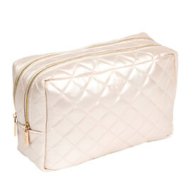 Scout Champagne Quilted 2-Way Toiletry Bag