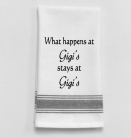 Wild Hare Designs Towel What Happens at Gigis...