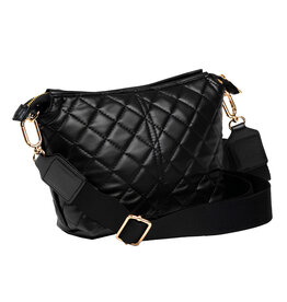 Scout Black Quilted Emily Crossbody Bag