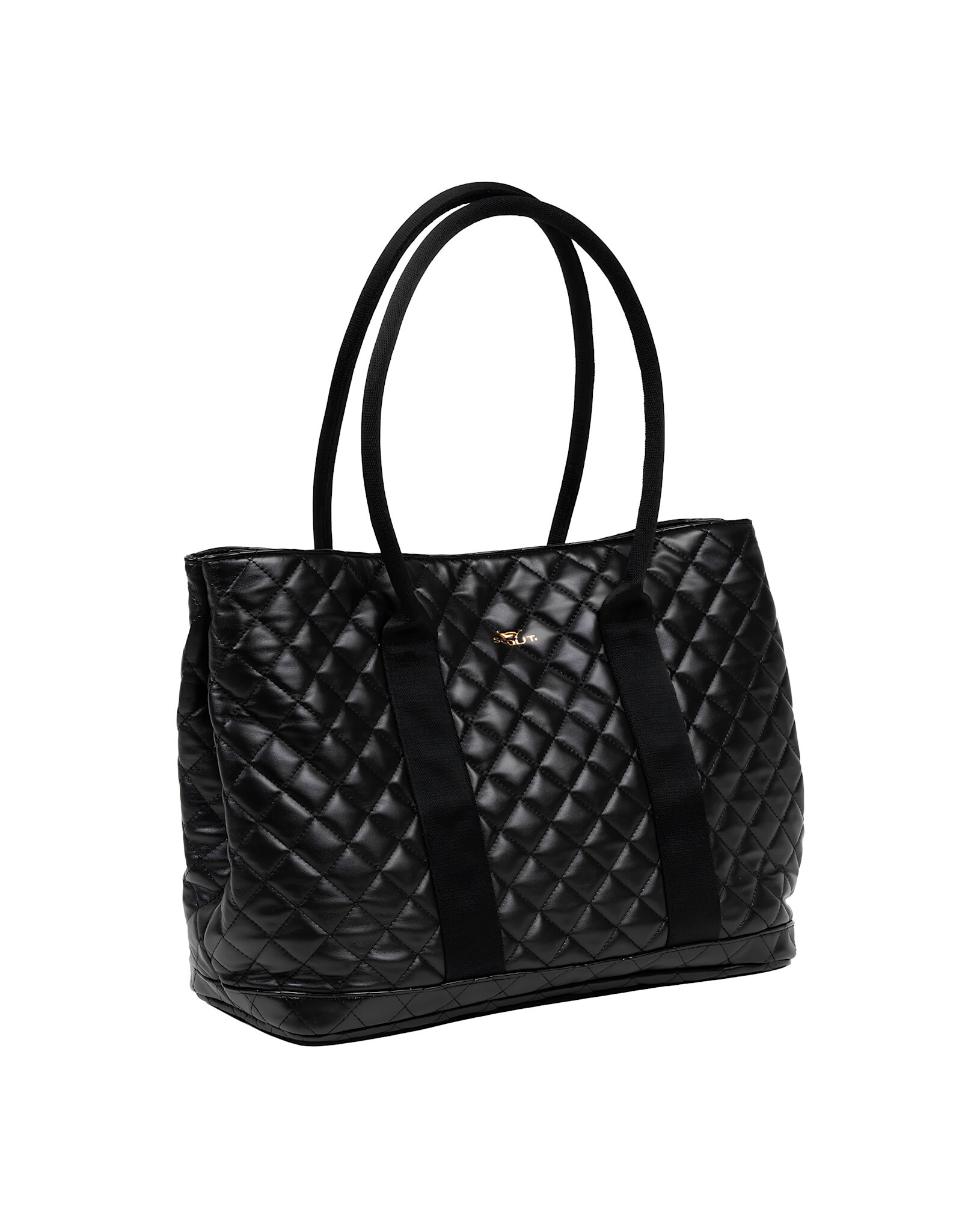 Scout Black Quilted Miss Manors Tote