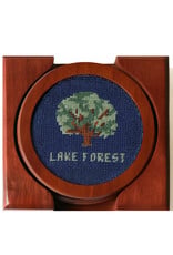 Smather's & Branson Lake Forest Needlepoint Coaster Set