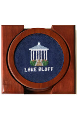 Smather's & Branson Lake Bluff Needlepoint Coaster Set
