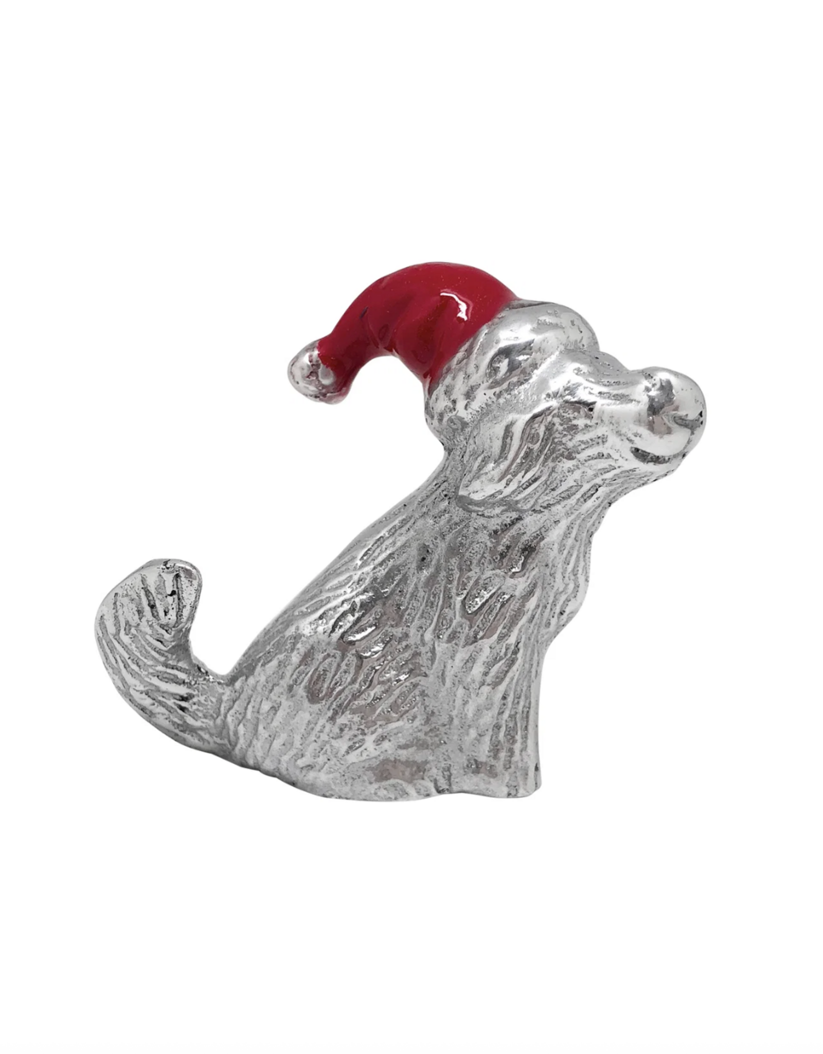Mariposa Sitting Lab Red Hat Napkin Weight