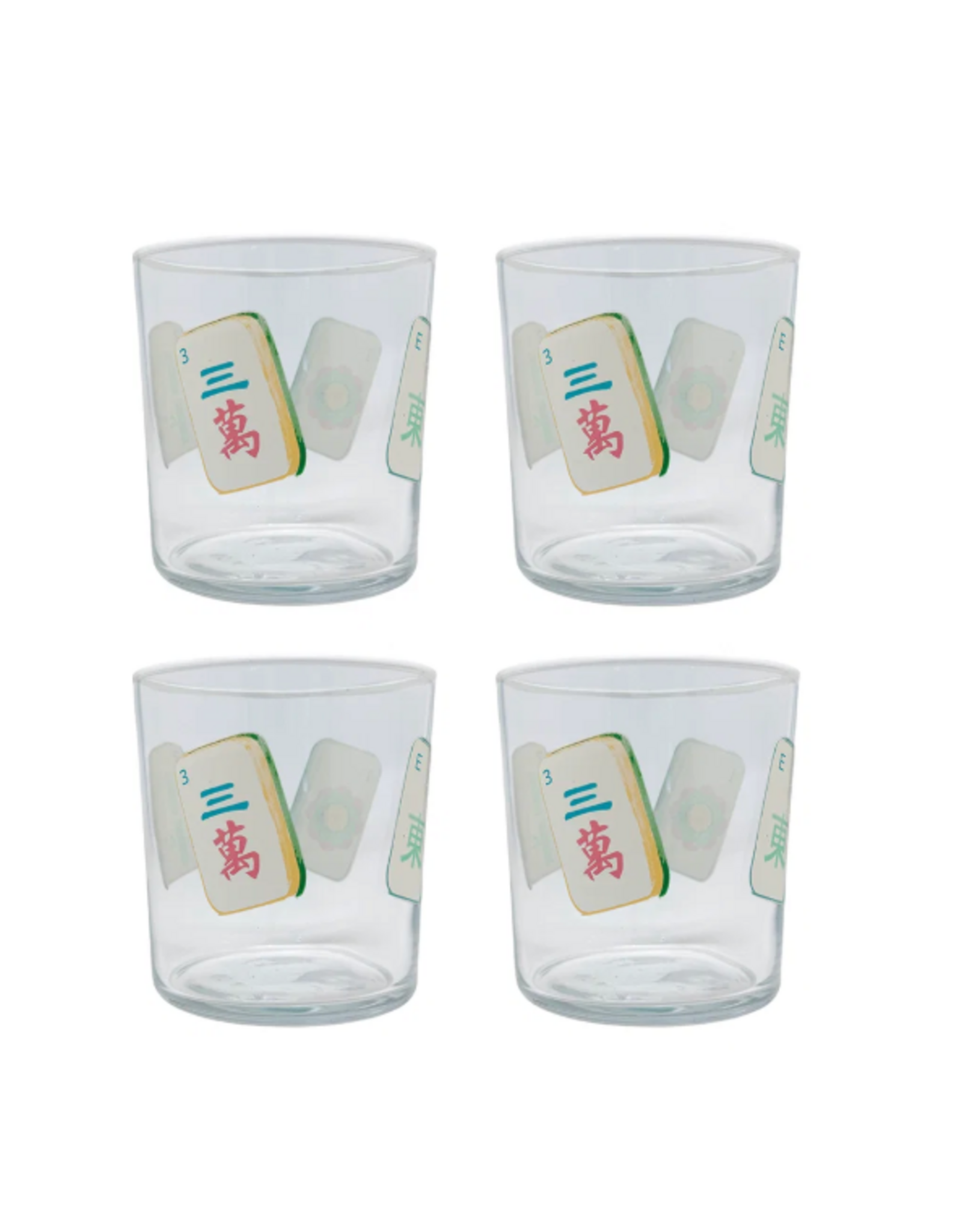Mariposa Mahjong Tiles Suite of 4 Dble Old Fashions