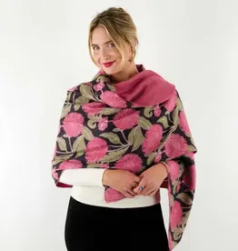 Rockflowerpaper Chrysanthemum Pink Reversible Wrap