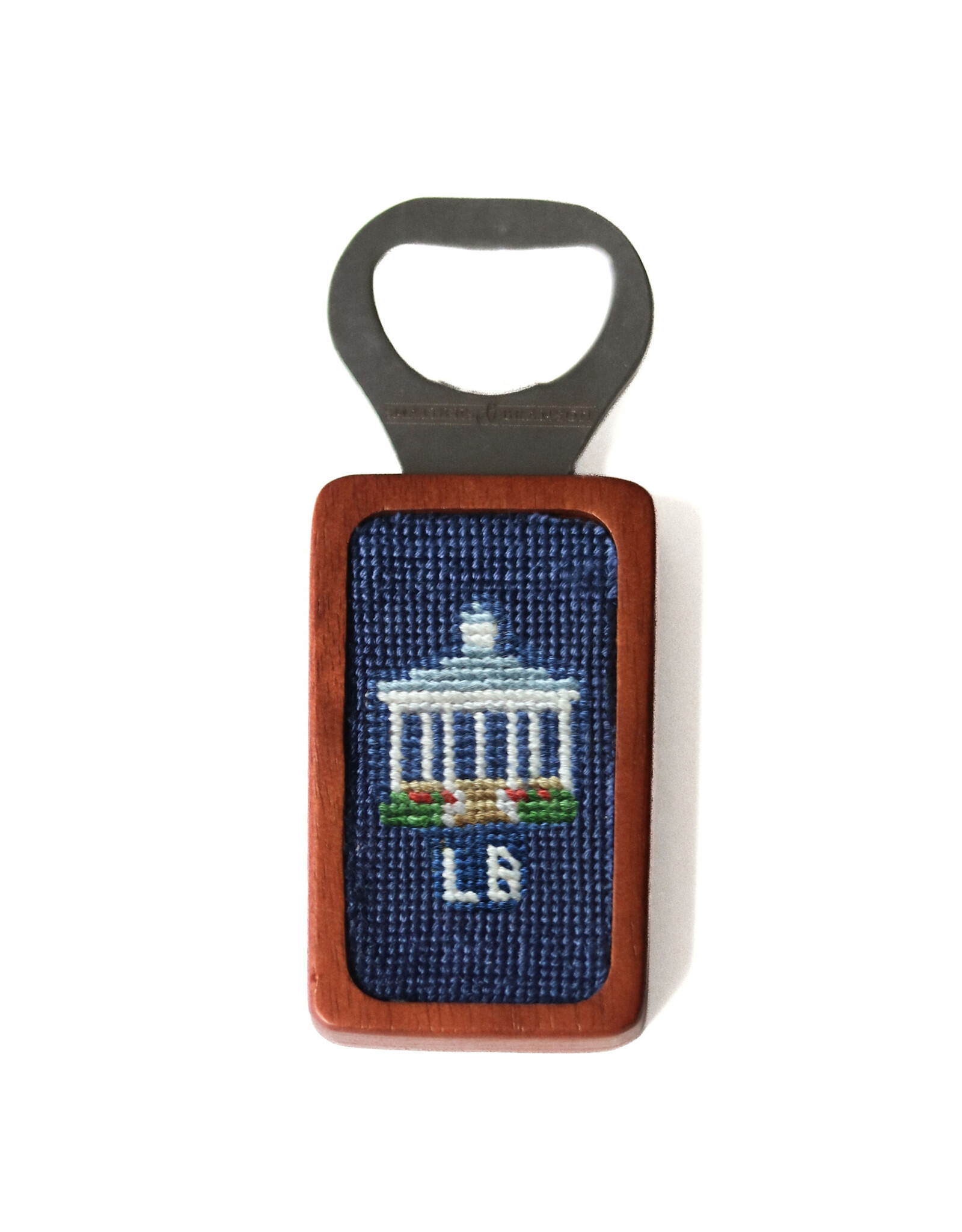 Smather's & Branson Lake Bluff Gazebo Needlepoint Bottle Opener