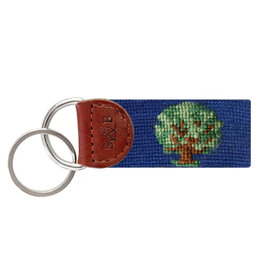 Smather's & Branson Lake Forest Oak Tree Needlepoint Key Fob