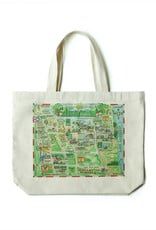 Mary Lake Thompson Lake Forest Map Tote Bag