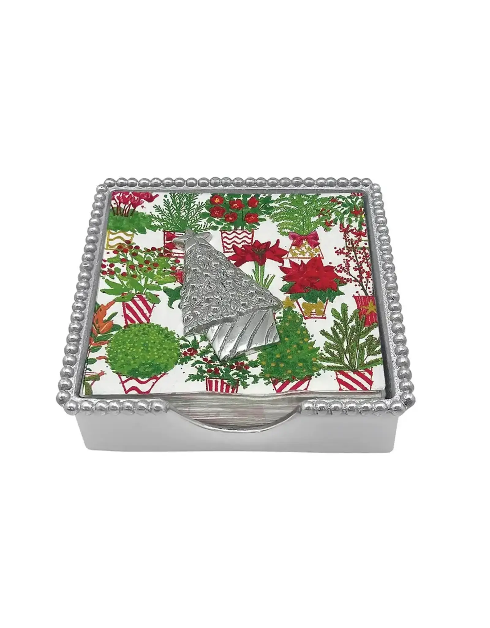 Mariposa Topiary Christmas Tree Napkin Box