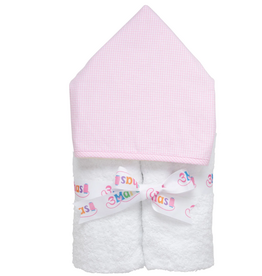 Three Marthas Everykid Towel Pink Small Check