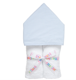 Three Marthas Everykid Towel Blue Small Check