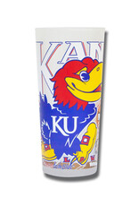 Catstudio University of Kansas Collegiate Drinking Glasses - Set of 2