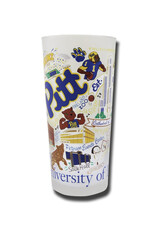 Catstudio University of Pittsburgh Collegiate Drinking Glasses - Set of 2