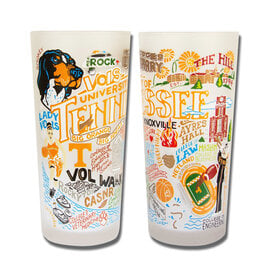 Catstudio University of Tennessee Collegiate Drinking Glasses - Set of 2