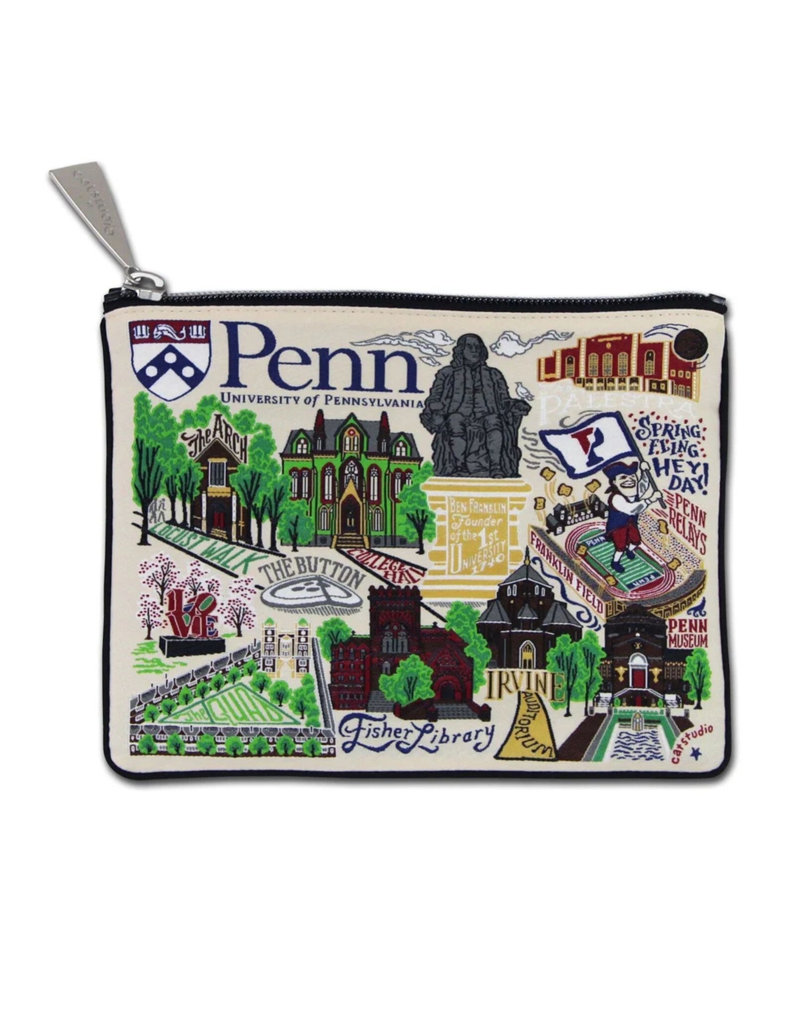 Catstudio University of Pennsylvania Collegiate Zip Pouch