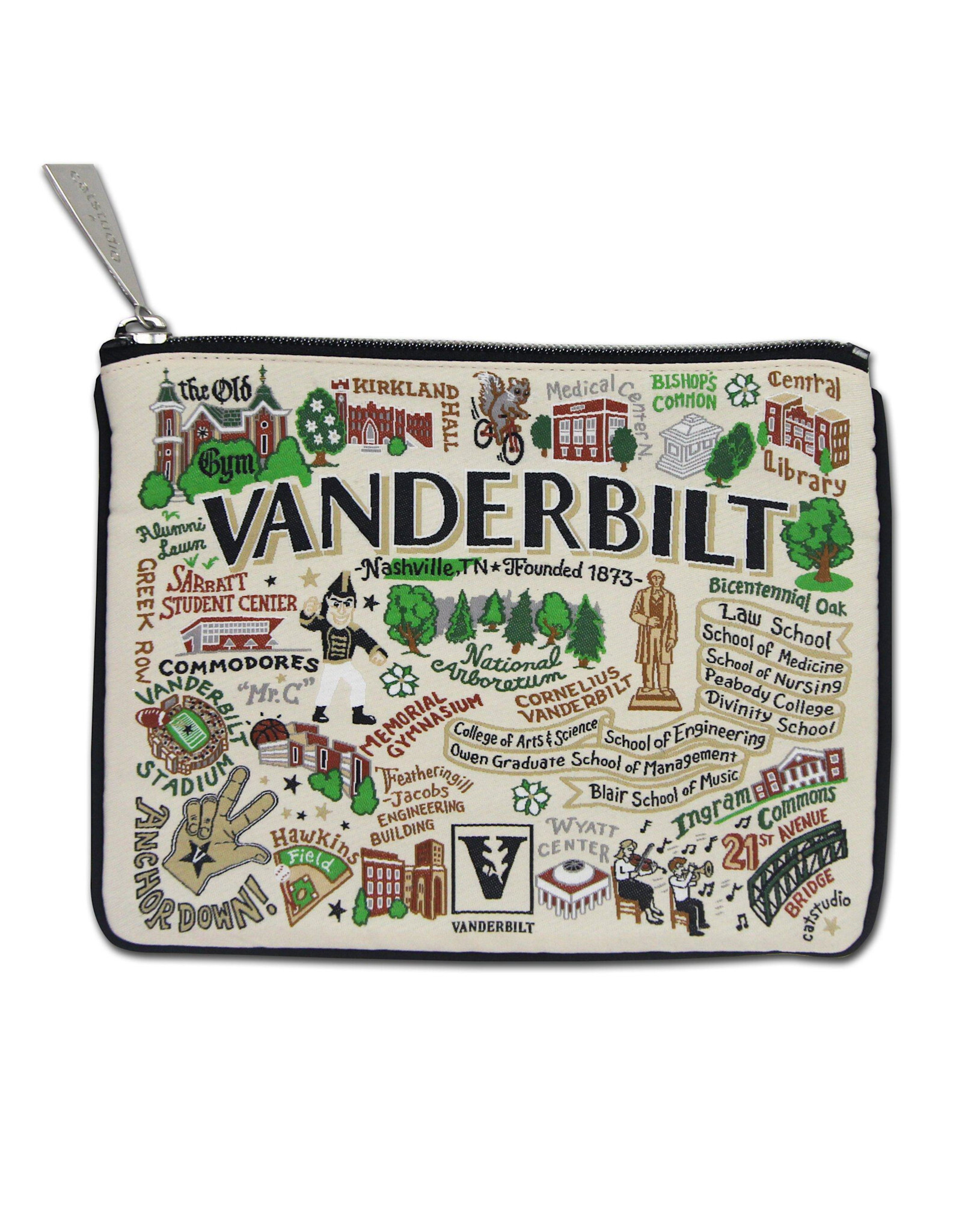 Catstudio Vanderbilt University Collegiate Zip Pouch