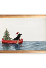 Christmas Dog Canoe Tray
