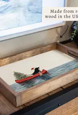 Christmas Dog Canoe Tray