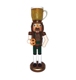 Santa's Workshop Beer & Pretzel 14" Nutcracker