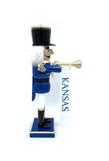 Santa's Workshop 14" Kansas Jayhawks Bugler Nutcracker