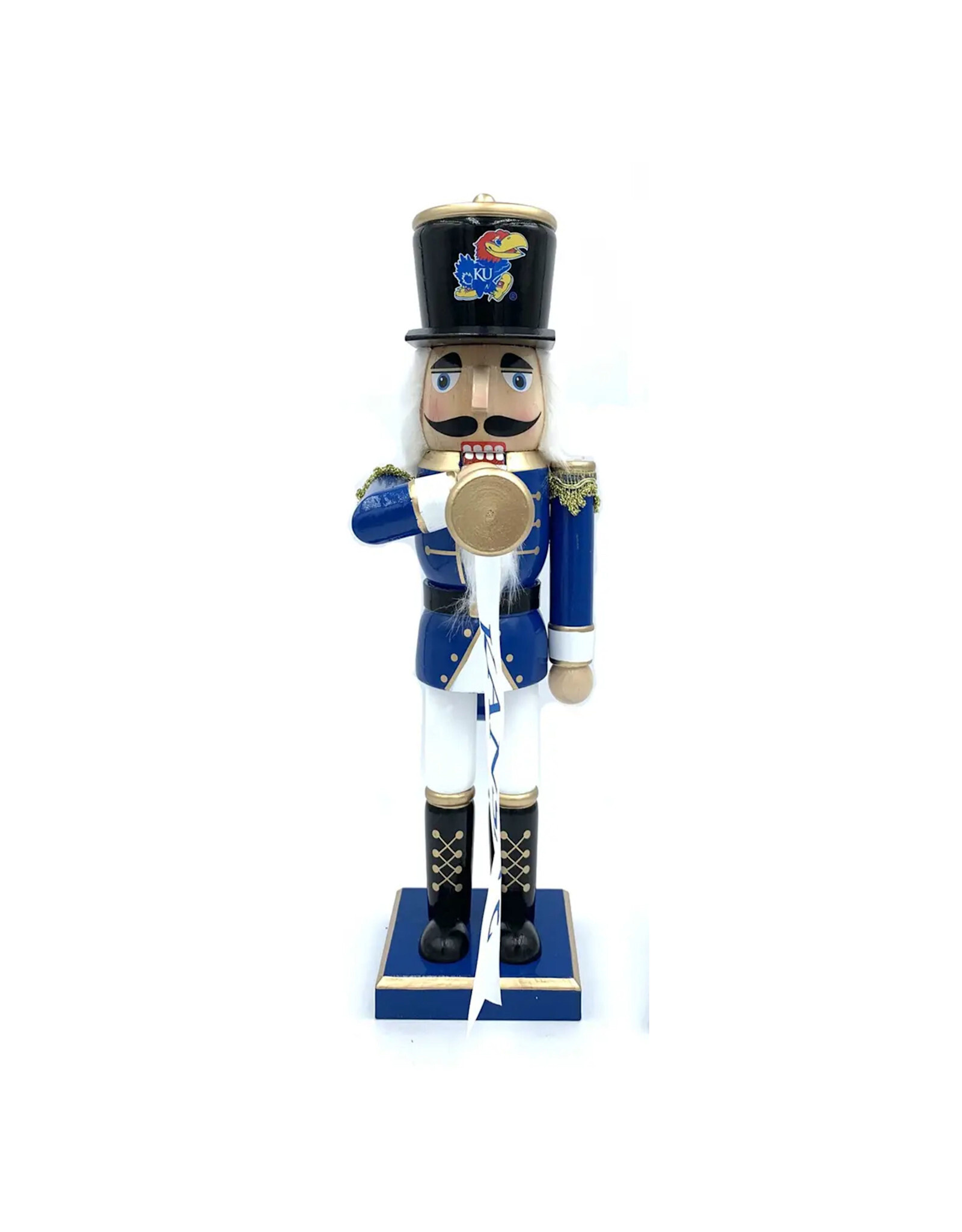 Santa's Workshop 14" Kansas Jayhawks Bugler Nutcracker