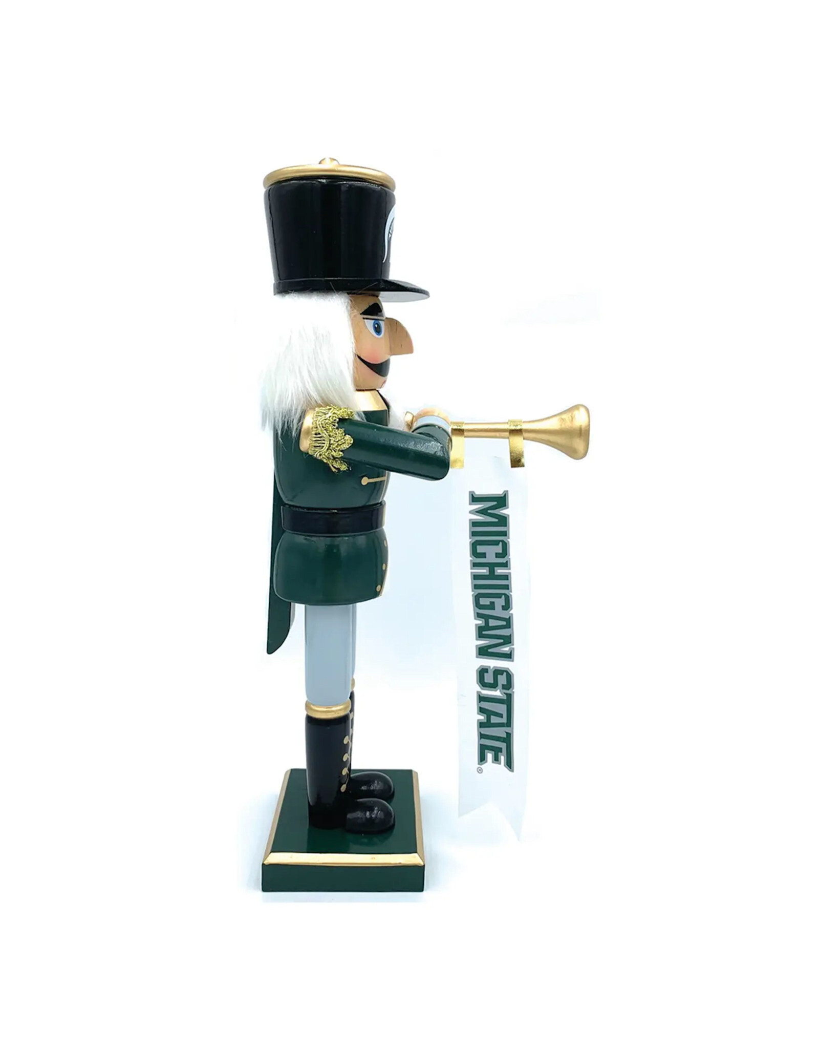 Santa's Workshop 14" Michigan State Spartans Bugler Nutcracker