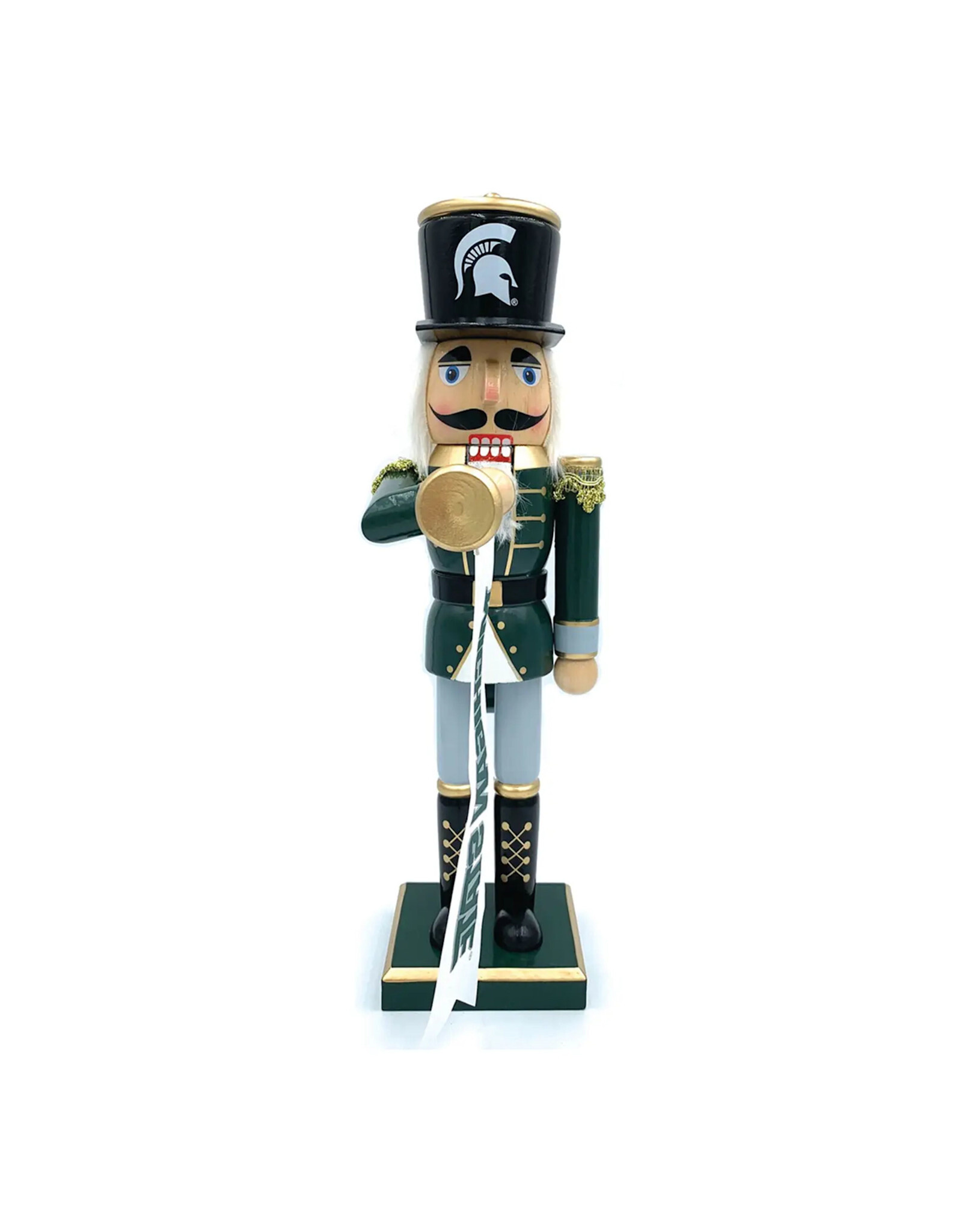 Santa's Workshop 14" Michigan State Spartans Bugler Nutcracker