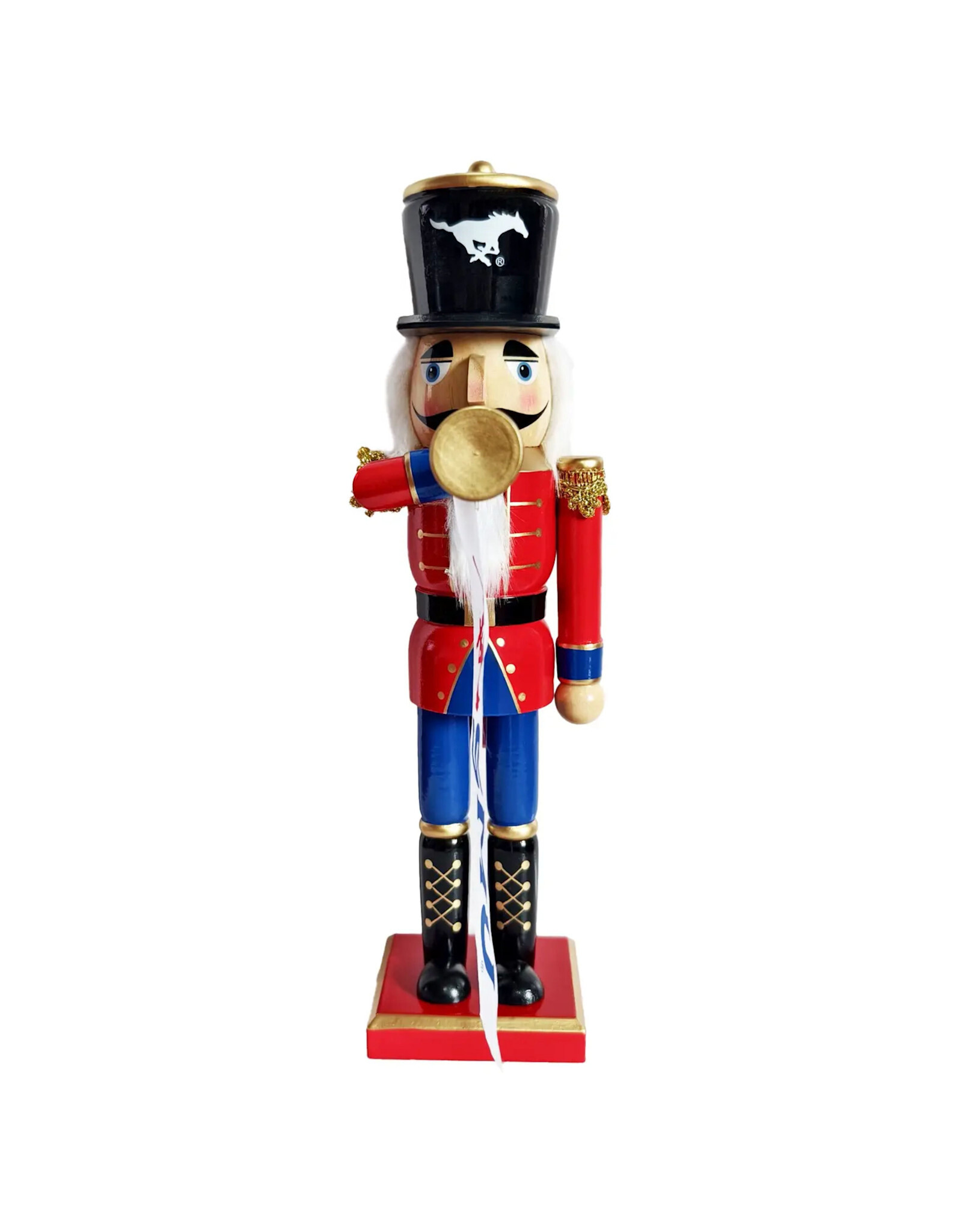 Santa's Workshop 14" SMU Mustangs Bugler Nutcracker