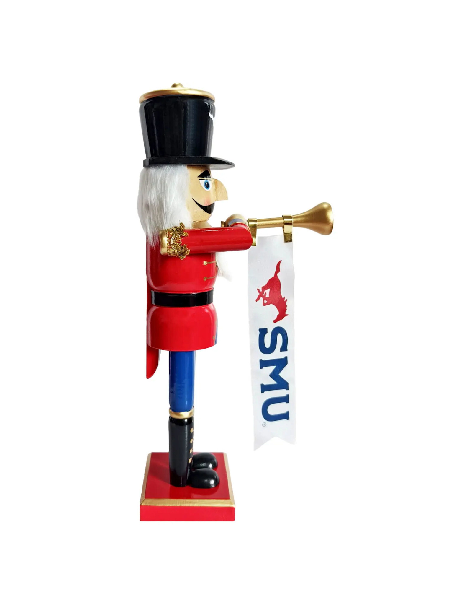 Santa's Workshop 14" SMU Mustangs Bugler Nutcracker